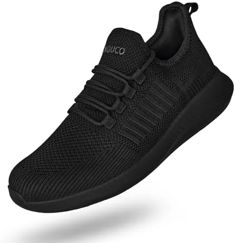 taquco non slip work shoes for men slip on shoes slip resistant work sneakers nonslip lightweight restaurant food service zapatos de trabajo para hombres all black10